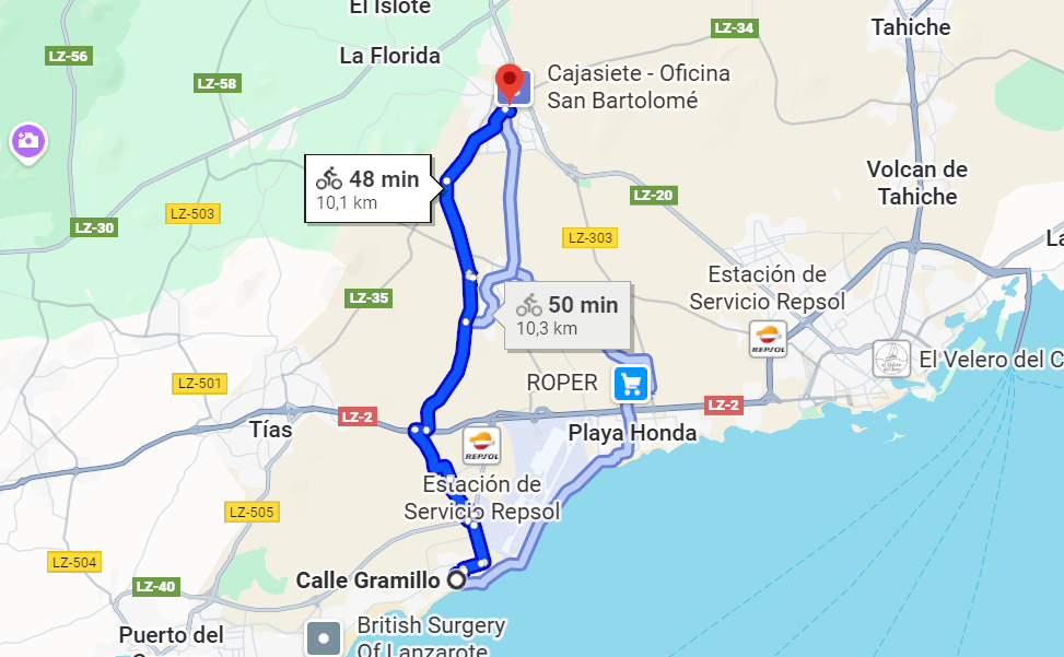 Ruta Matagorda a San Bartolomé